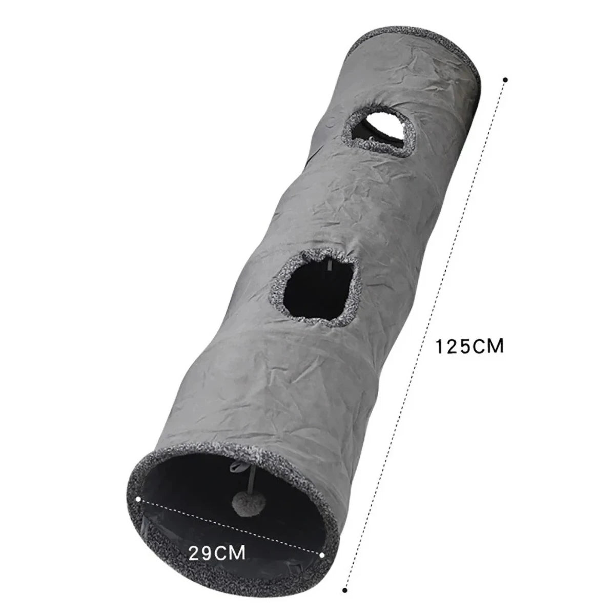 Cat Toys Tente Chat Suede Long 125cm Cat Tunnel Collapsible Tunnel Non-staining Dirt-resistant Simple Style Pet Products Pet Toy