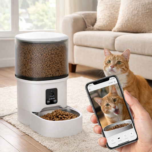 Smart Pet Feeder with Camera & Wi-Fi