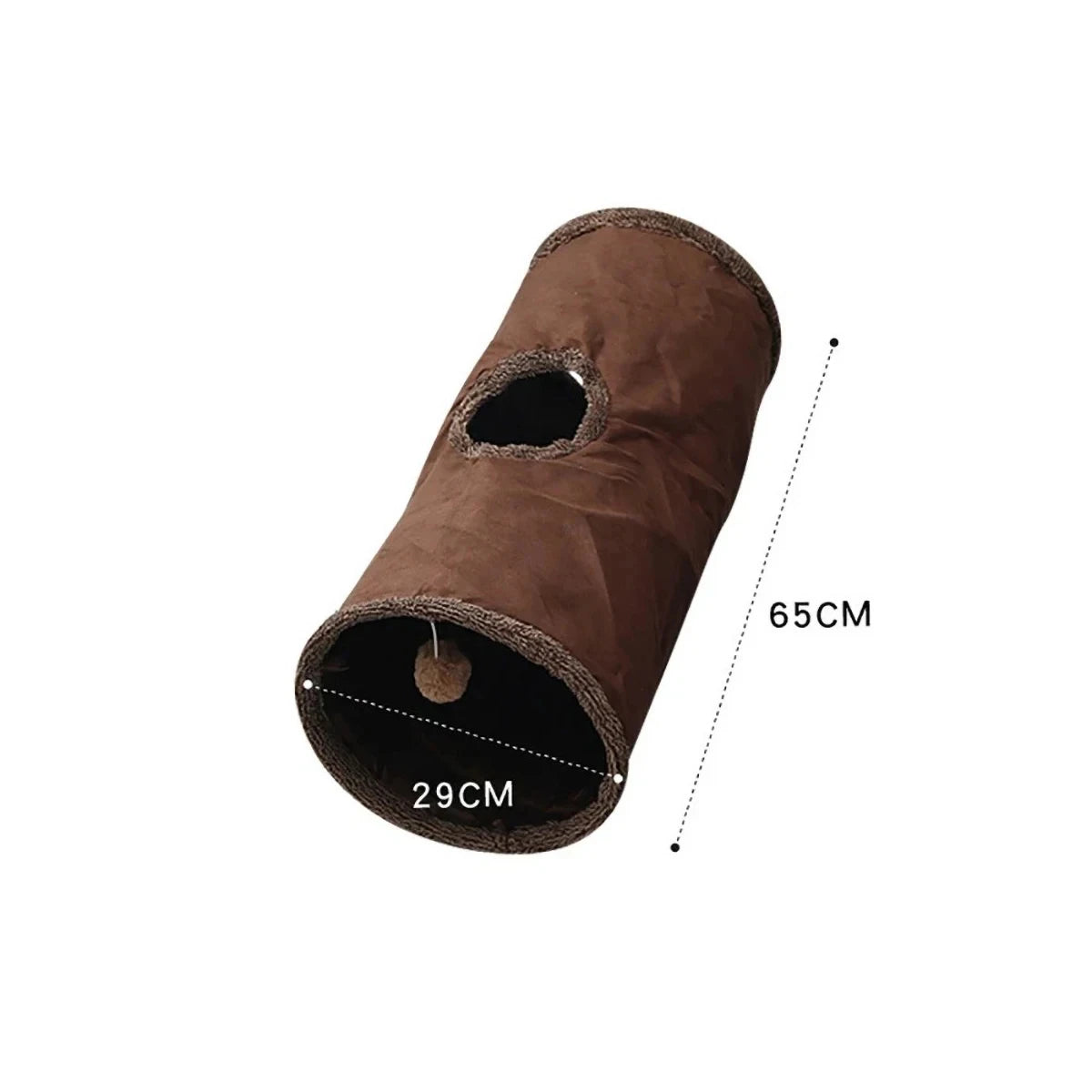 Cat Toys Tente Chat Suede Long 125cm Cat Tunnel Collapsible Tunnel Non-staining Dirt-resistant Simple Style Pet Products Pet Toy