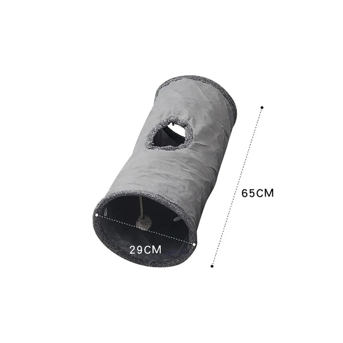 Cat Toys Tente Chat Suede Long 125cm Cat Tunnel Collapsible Tunnel Non-staining Dirt-resistant Simple Style Pet Products Pet Toy